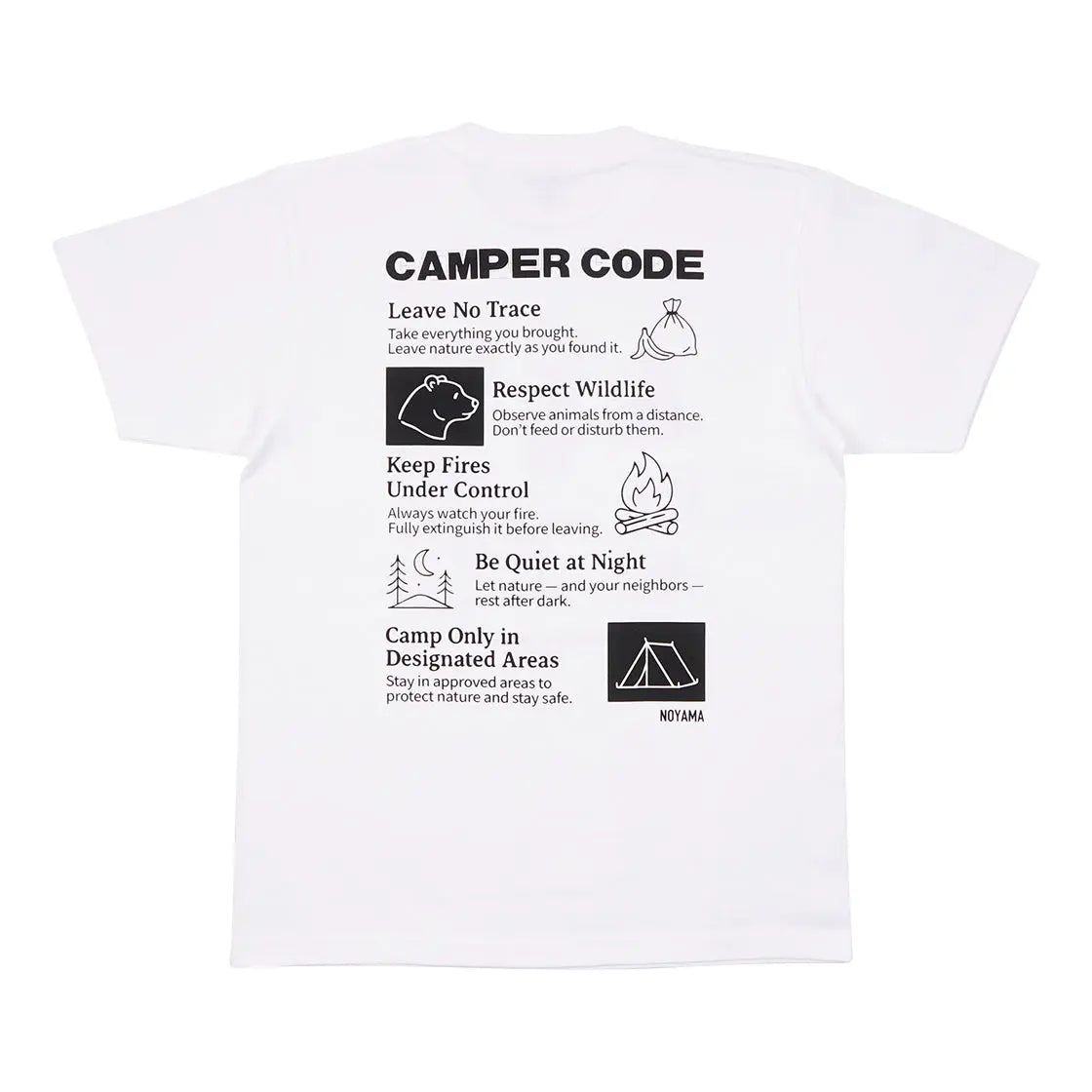 NOYAMA Tシャツ(CAMER CODE 白) NOYAMA